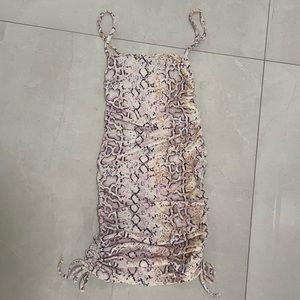 Mini animal print dress